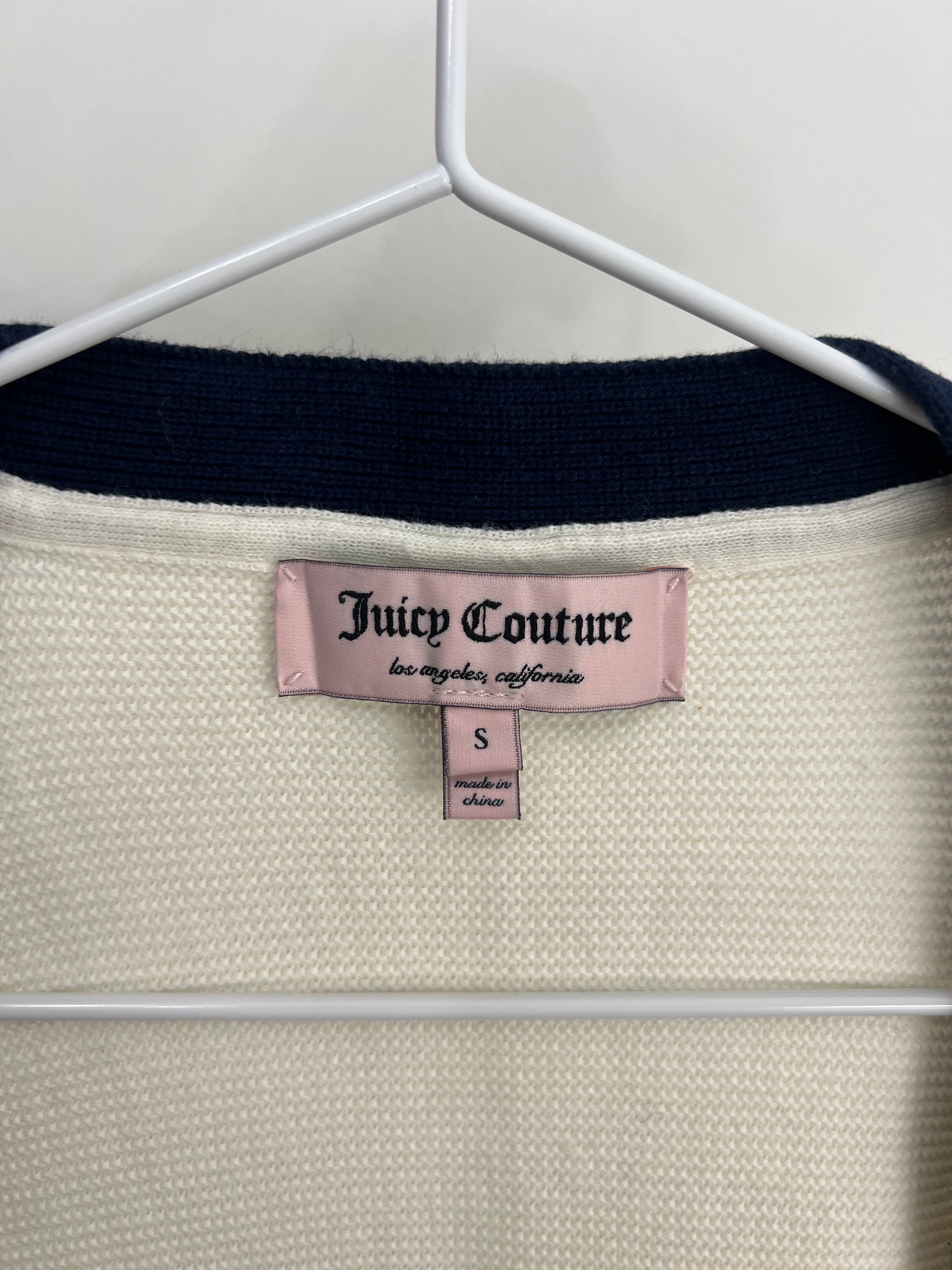 Juicy Couture off white and navy cardigan - S